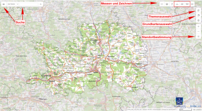 Übersicht Ostalbmap Funktionen